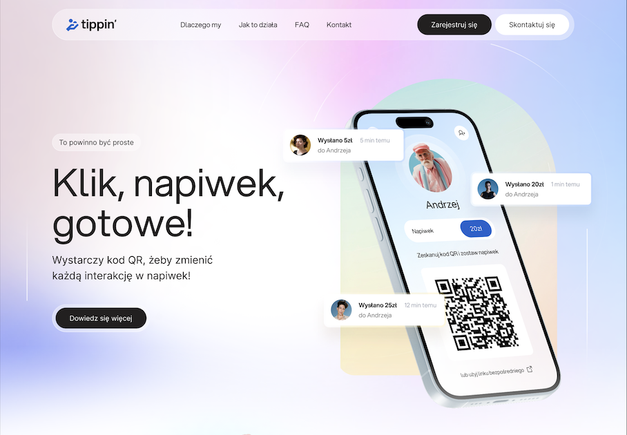 tippin' - przyjmuj napiwki elektronicznie